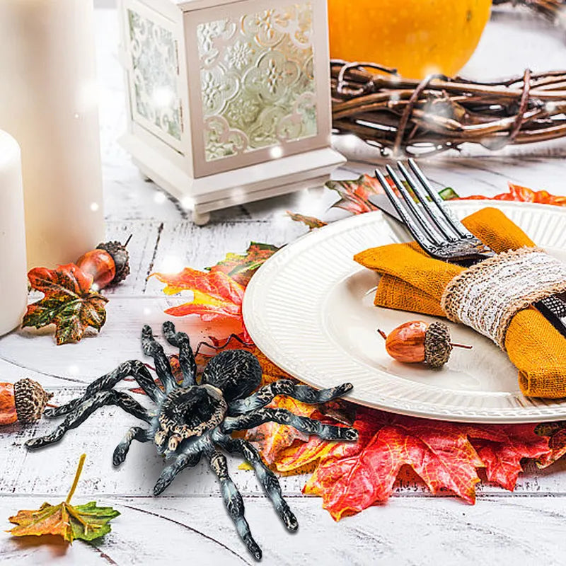 Realistic Spider Prank Toy Set Halloween Decoration Home Decor Trickster Insect
