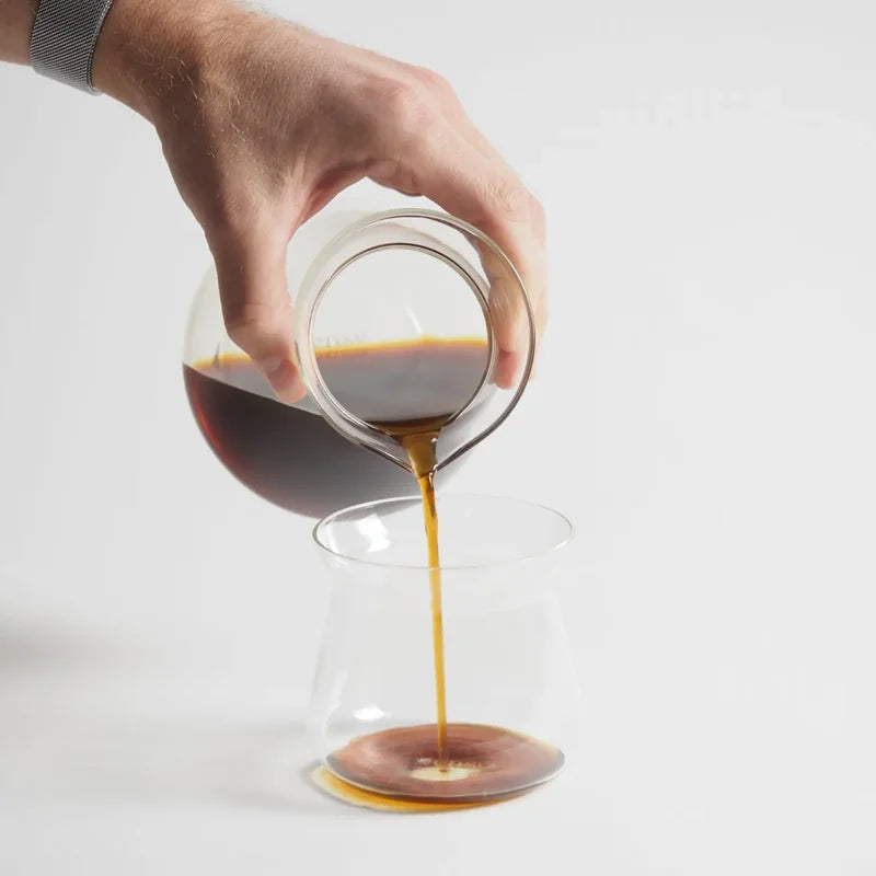 European Style Heat-Resistant Glass Coffee Mug with Sensory Handle - 175ml/275ml