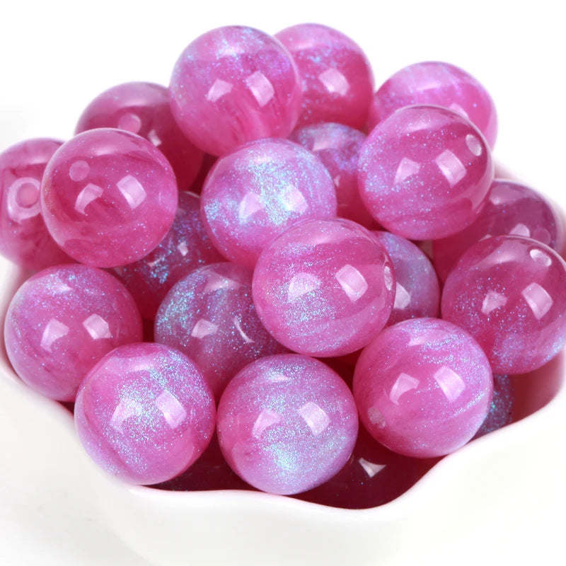 Colorful Resin Beads for Jewelry Making - Mermaid Glitter Spacer Beads 8-20mm