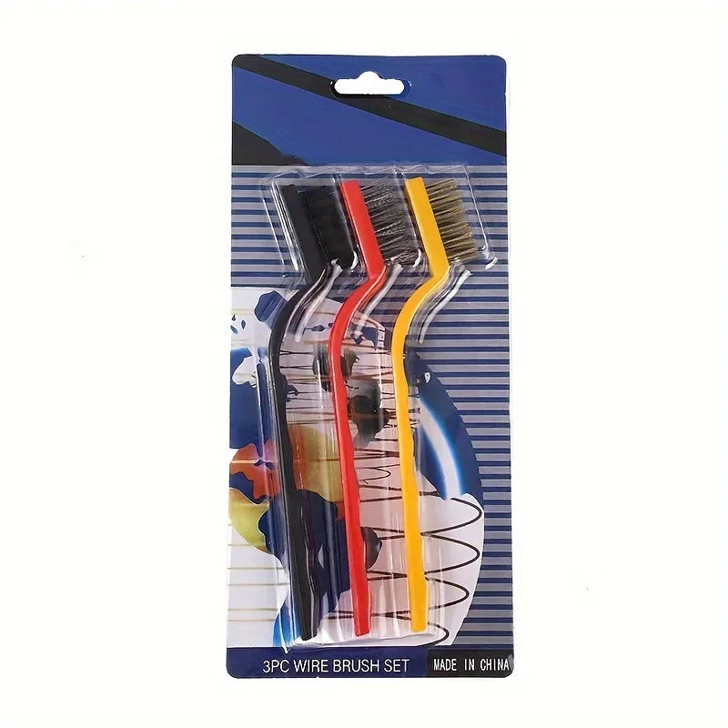 Gas Stove & Range Hood Cleaning Brush Set - Multi-Functional Kitchen Decontamination Wire Brushes