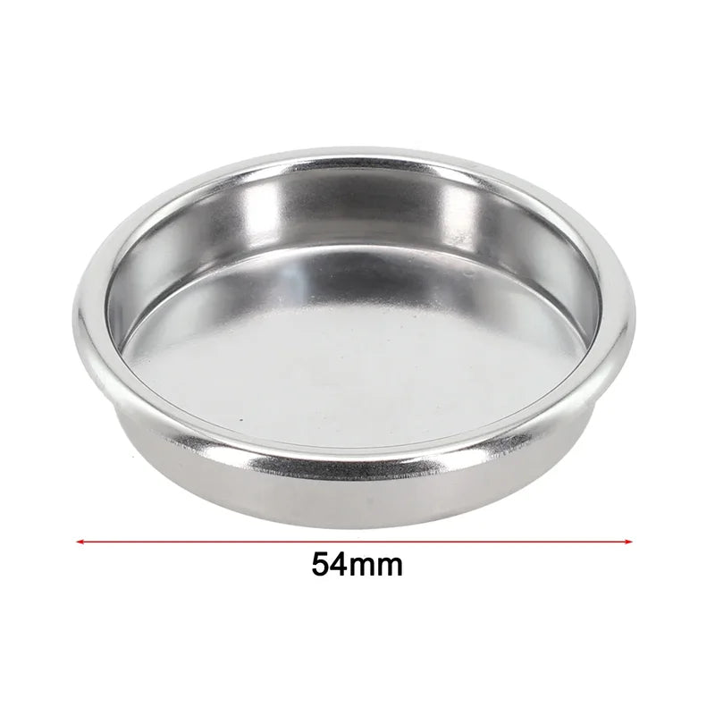 Coffee Blind Filter Basket 51/58mm Stainless Steel Non-Pressurized for Semi-Automatic Espresso Machines