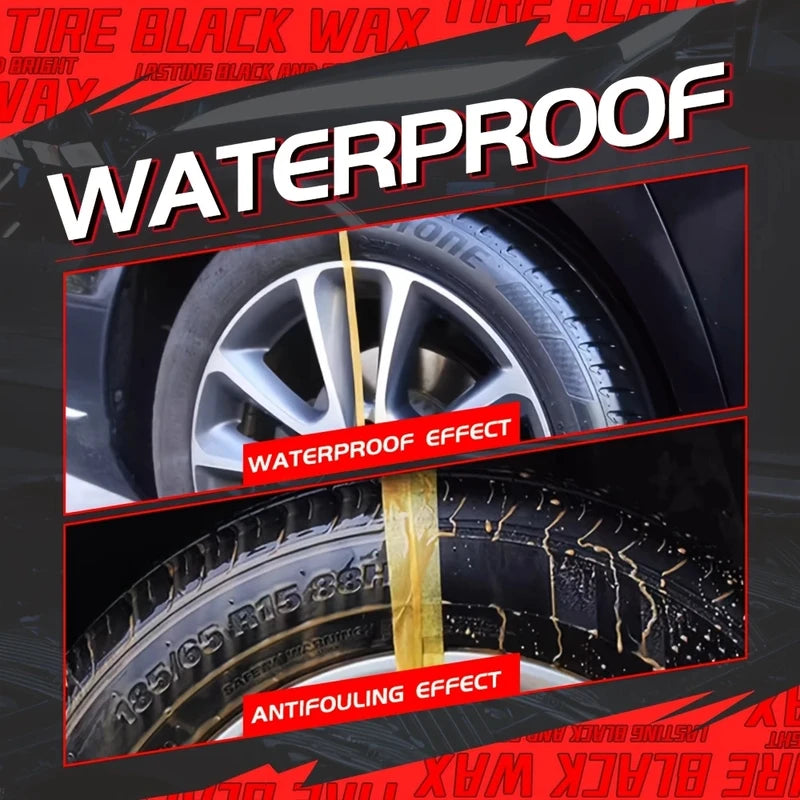 Car Tire Shine Wax - Durable Gloss Enhancer & Protective Coating for Tires