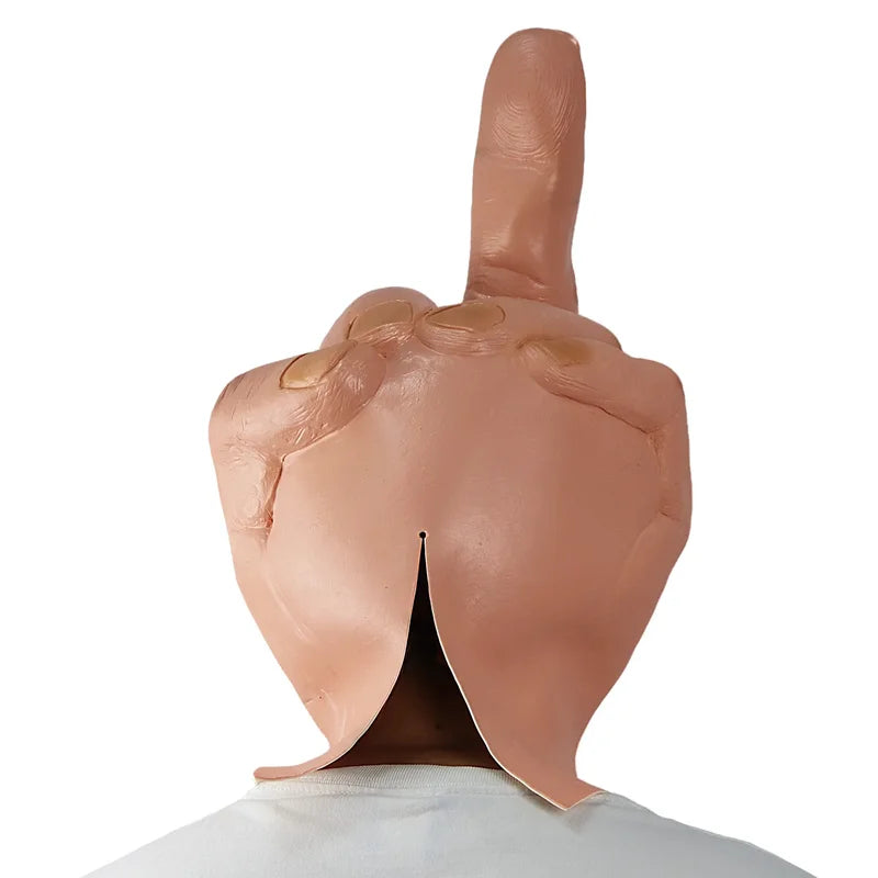 Horror Latex Finger Mask Cosplay Full Face Helmet for Halloween Party