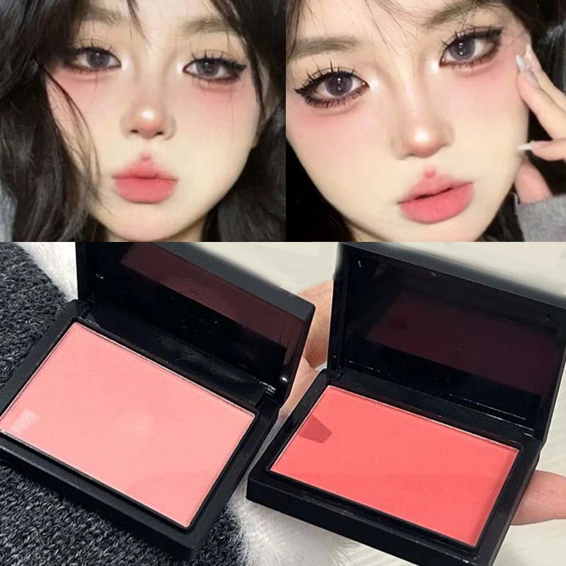 Matte Cheek Blush Powder - Natural Single Color Face Contouring Makeup