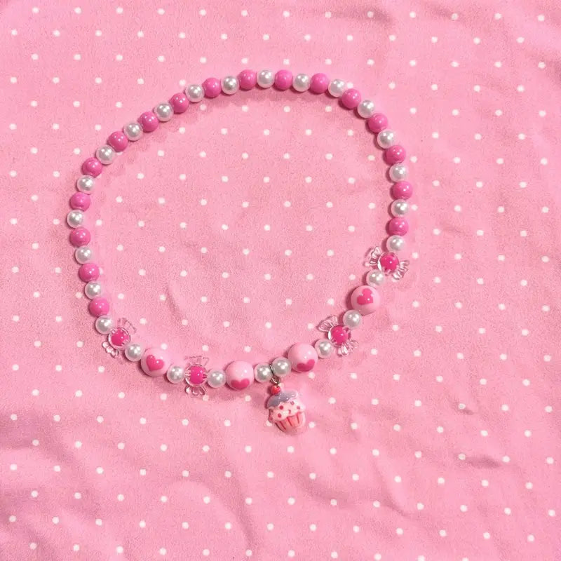 Kids Animal Cartoon Candy Necklace & Bracelet Set - Children's Jewelry Gift