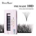 Premade 10D Eyelash Extensions - Curl & Length Variants for Lash Artists