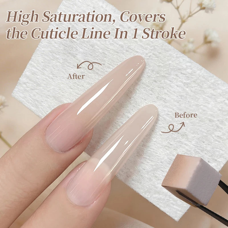 Nude Gel Nail Polish 5ml - Semi-Permanent Gradient UV & LED Nail Art