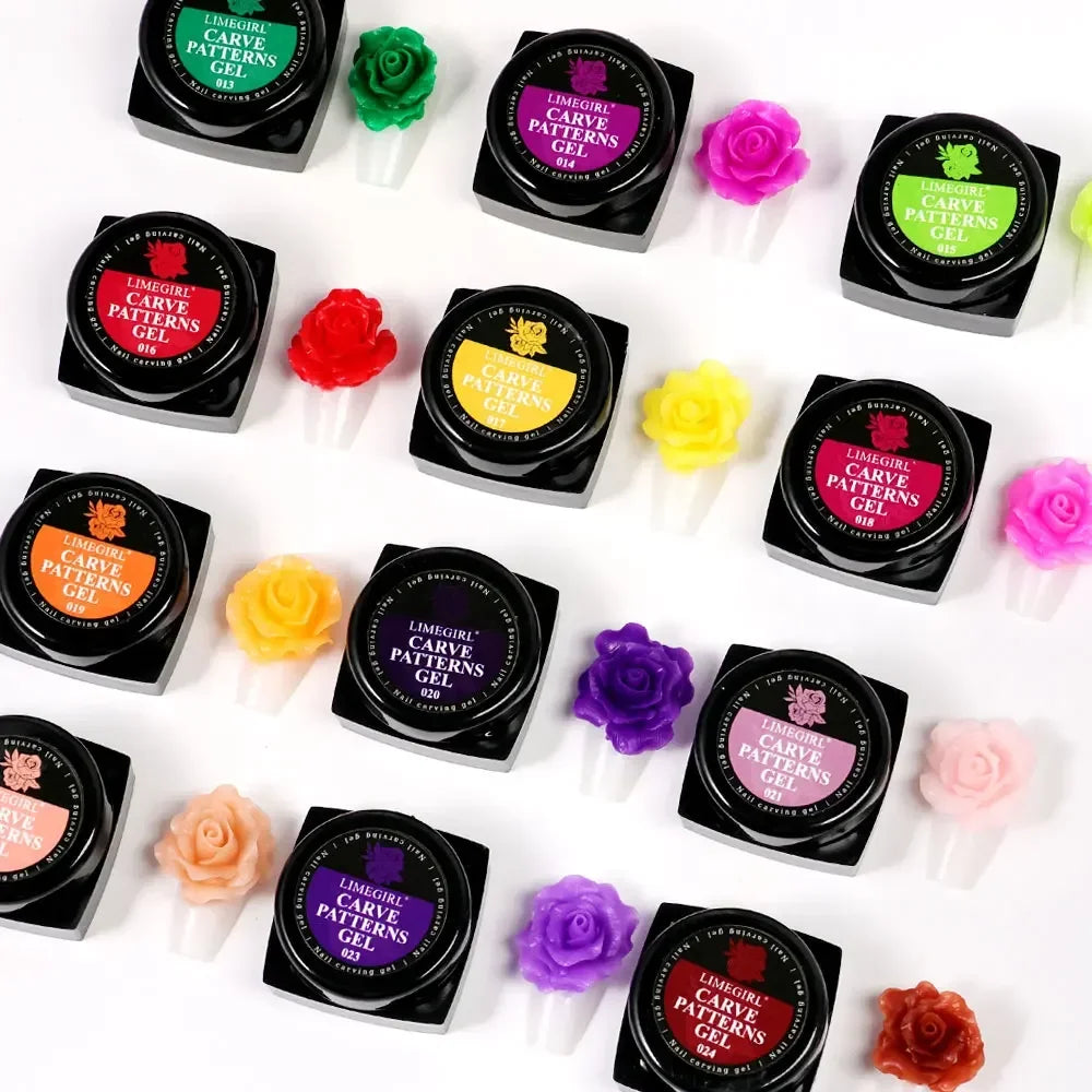 Nail Art UV Plasticine Gel for 3D Carving & Flower Designs - Manicure Craft Kit