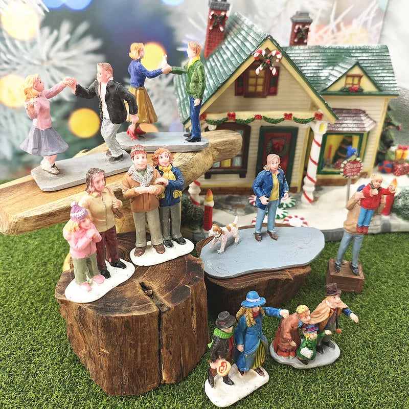 Miniature Figurines Sculpture for Holiday Decor Handicraft Gift Desk Ornament