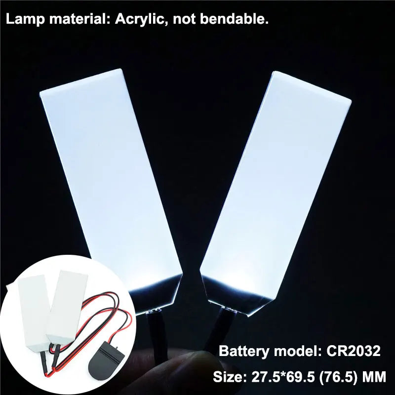 Acrylic LED Light Eyes Kit for Halloween Mask and Cosplay Helmets - Multiple Colors