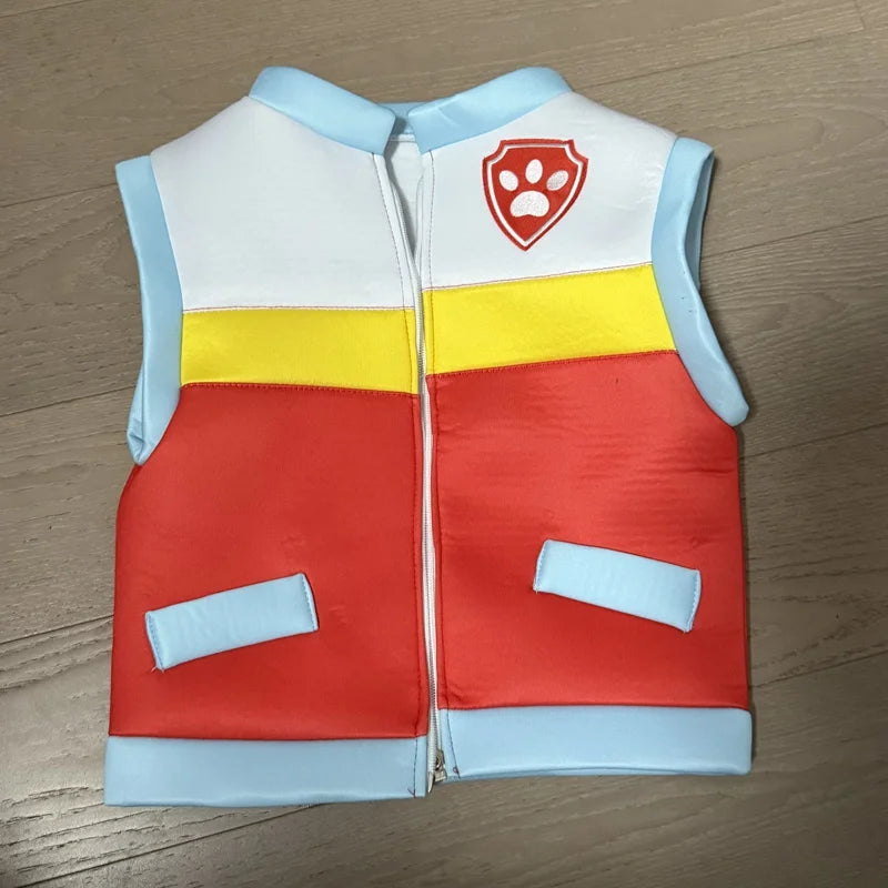 Kids Paw Patrol Chase Costume Vest Jacket Role Play Outfit Halloween Gift