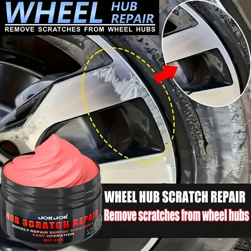 Car Hub Scratch Repair Wax Kit for Alloy Wheels - RVs, Motorcycles, Trucks
