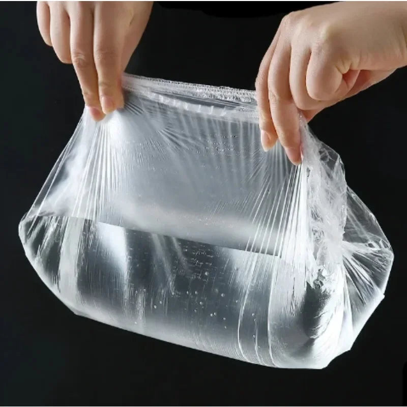 Disposable Food Cover Set - Stretchable Plastic Bowl Covers for Kitchen Storage