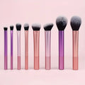 8-Piece Makeup Brush Set with Synthetic Hair - Foundation, Blush & Eye Brushes