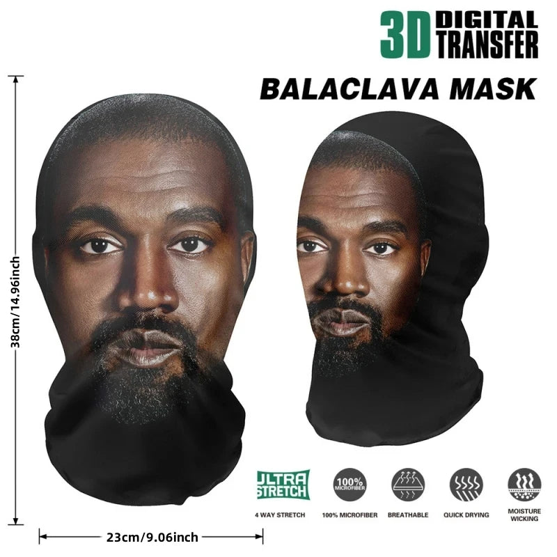 Full Face Mesh Mask for Cosplay and Hip Hop Fashion - Unisex Elastic Disguise