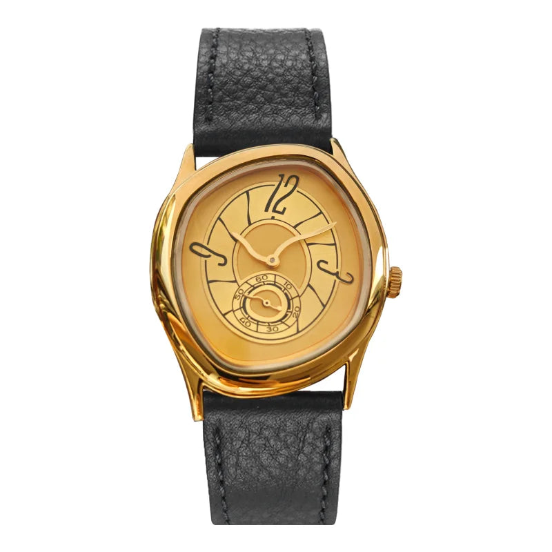 Unisex Quartz Watch with Analog Calendar - Elegant Business Fashion Wristwatch for Men & Women