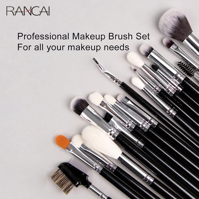 40-Piece Makeup Brush Set with Synthetic Bristles - Professional Quality