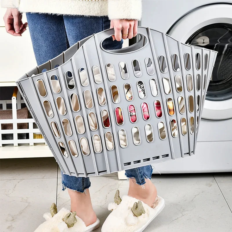 Foldable Laundry Hamper with High Capacity & Portable Design