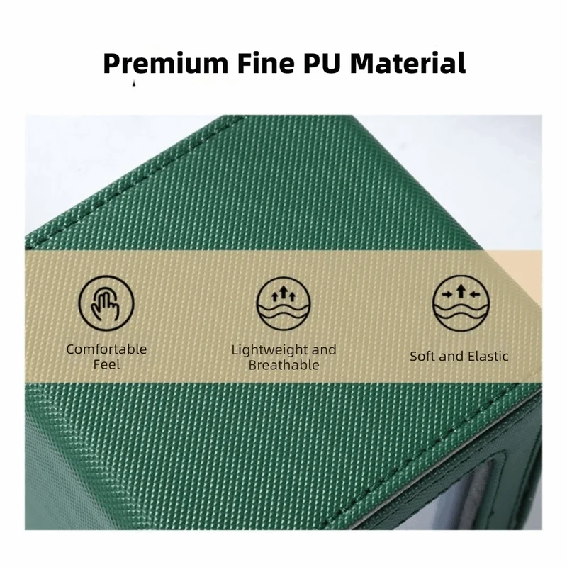 PU Card Storage Box with Magnetic Closure Moisture-Proof Collection Box