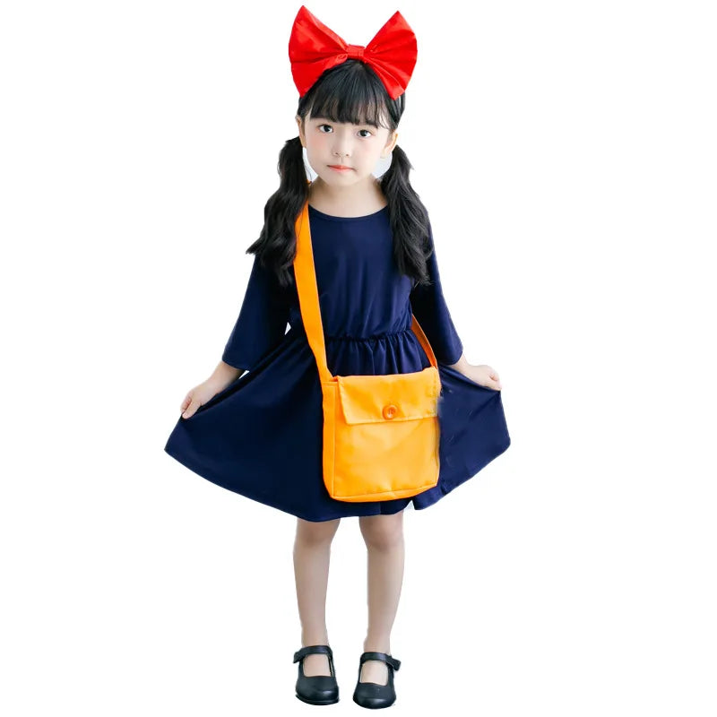 Kids Halloween Costumes for Boys and Girls - Witch & Kiki Costume Set