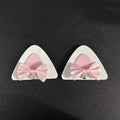 Cute Cat Ear Monitor Decoration Bow Bell Desktop Figurine - Home Office Decor