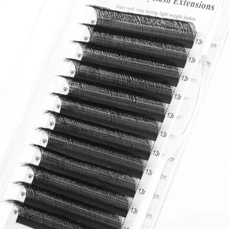False Eyelash Extensions U Shape 5DW Premade Fans Mink Volume Lashes