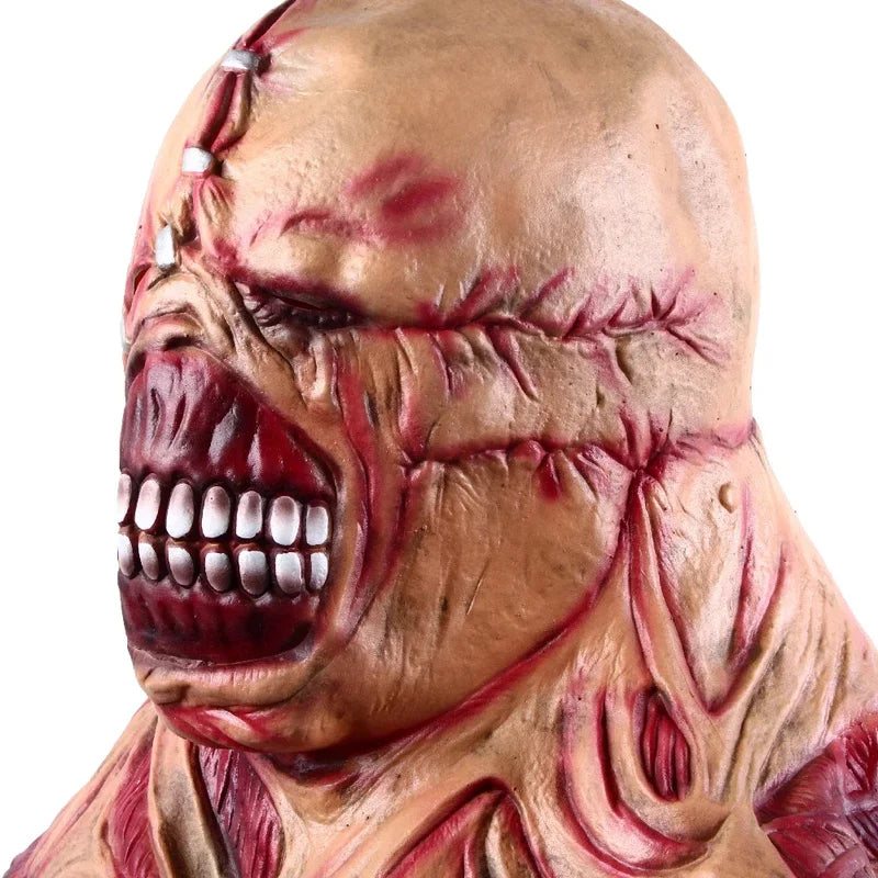Halloween Zombie Cosplay Mask - Horror Movie Nemesis Costume Prop