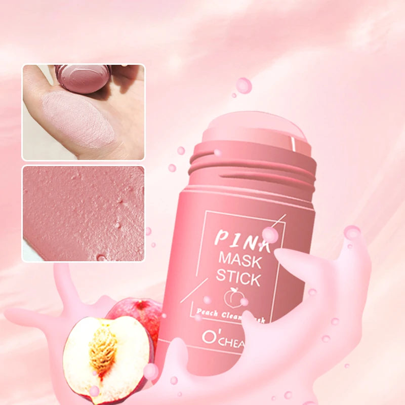 Facial Mask Stick Green Tea Honey Peach Pore Cleansing & Moisturizing Mud Film