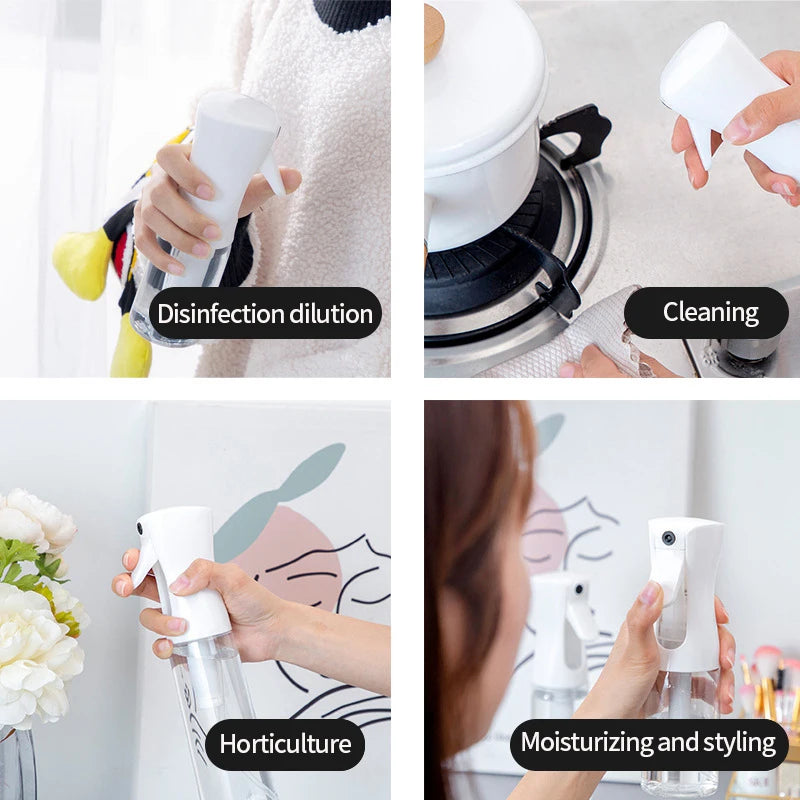 Refillable Water Spray Bottle for Gardening Hairdressing 200/300ml Mist Sprayer