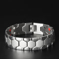 Men's Magnetic Hematite Beaded Therapy Bracelet - Anti-Fatigue & Healing Jewelry