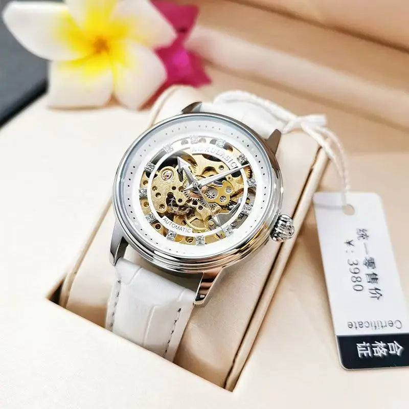 Women’s Automatic Mechanical Watch with Luminous Waterproof Design