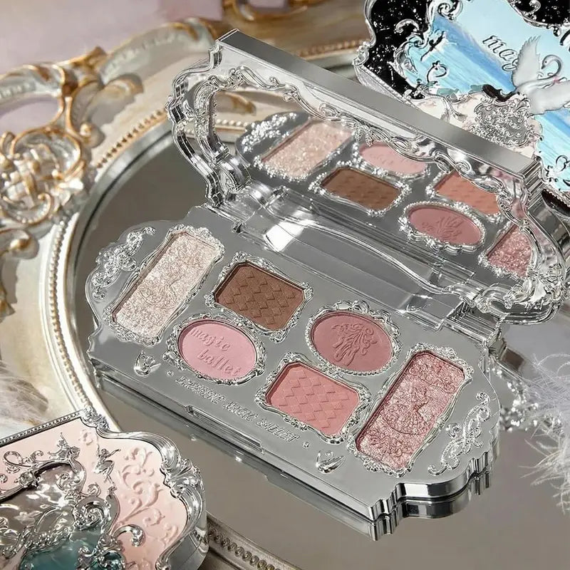 Magic Ballet Eyeshadow Palette - Versatile Matte, Shimmer & Glitter Shades
