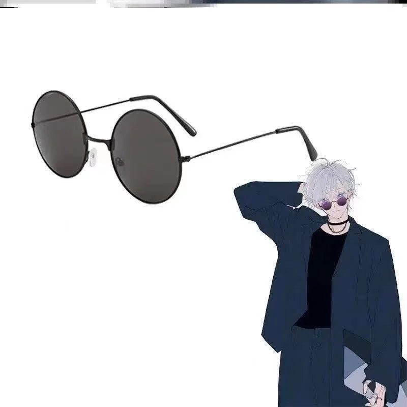 Anime Cosplay Patch Glasses with Mask for Jujutsu Kaisen Halloween & Party
