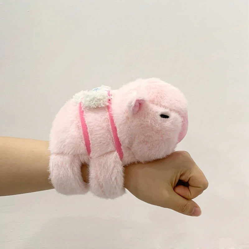 Animal Plush Wristband Toy Set - Cute Capybara Fox Doll for Christmas Gifts