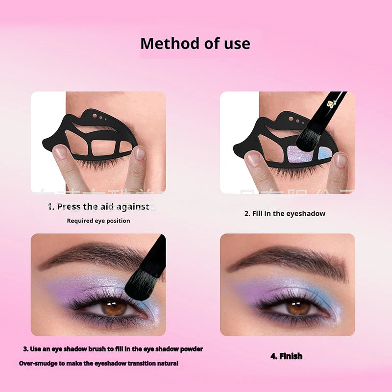 Silicone Eye Makeup Stencils Set - Reusable Eyeshadow & Eyeliner Templates