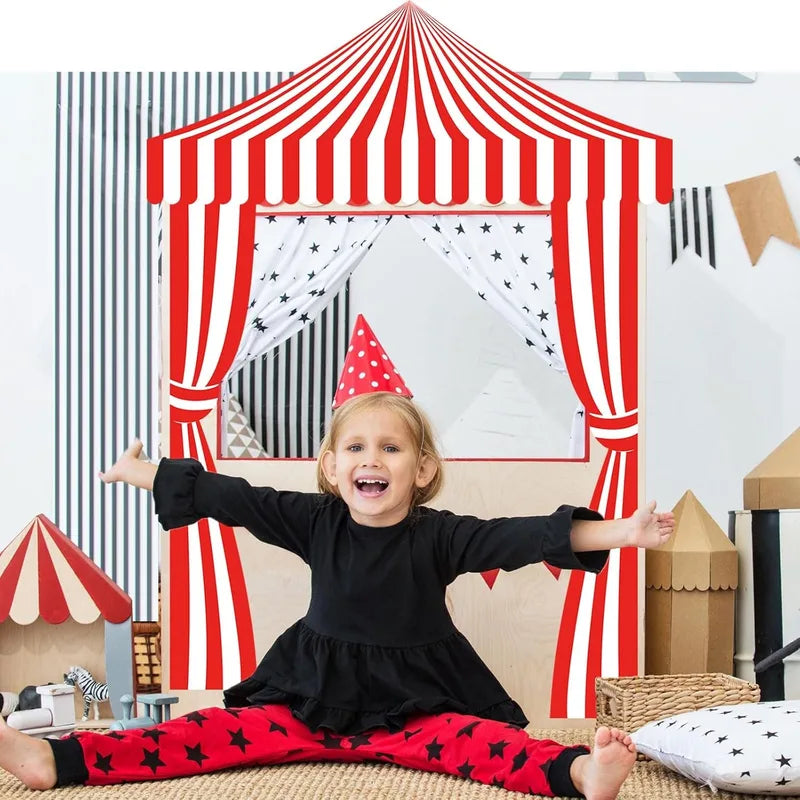 3 Pcs Carnival Party Decorations Striped Banner Set for Circus Halloween Festivities