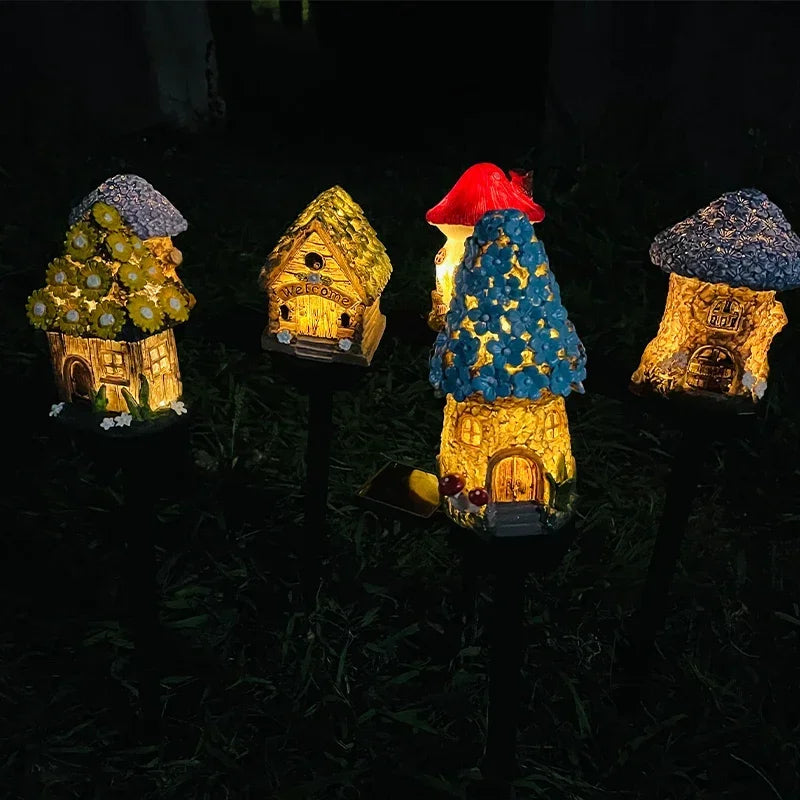 Solar Owl Garden Lamp Outdoor Decorative LED Light Waterproof Yard Decor
