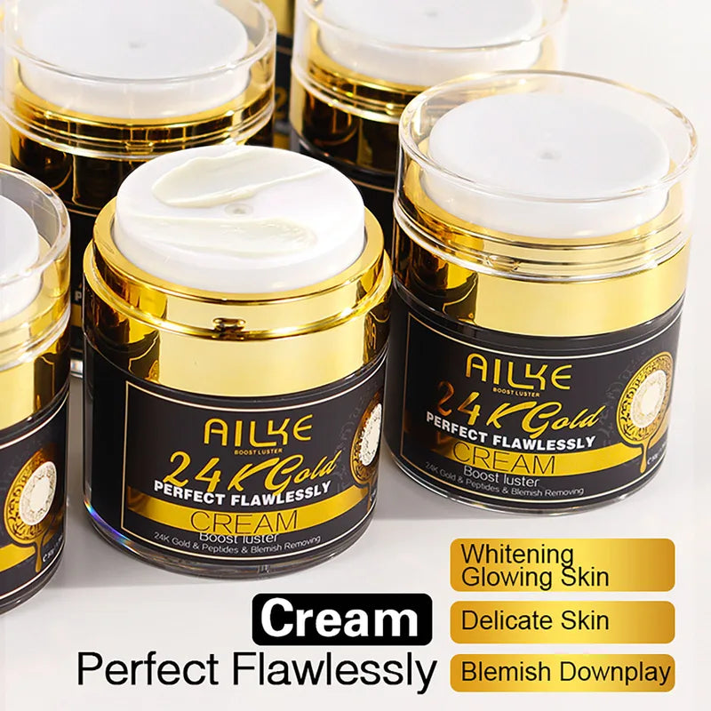 Whitening Skincare Set for All Skin Types with 24K Gold & Hydrating Benefits