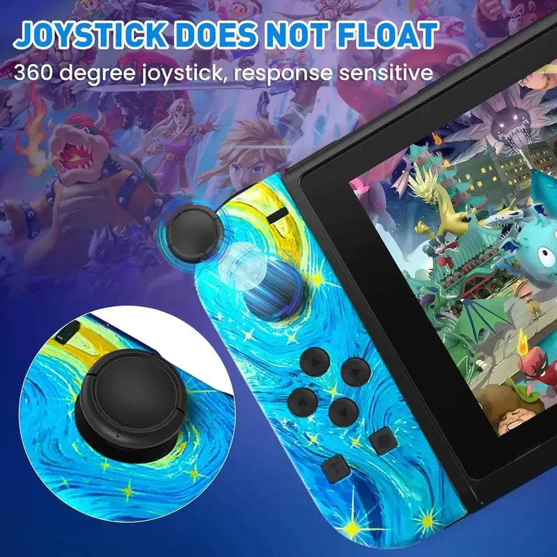 RGB LED Joypad Controller for Switch with Dual Vibration - Multiple Colors