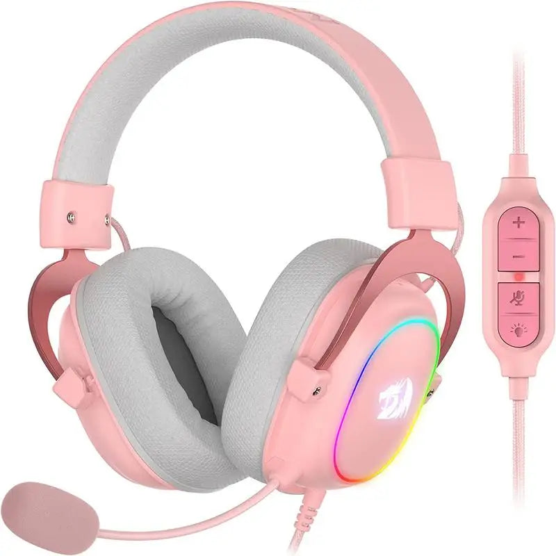 Gaming Headset RGB Backlit Wired 7.1 Surround Sound Over-Ear Headphones
