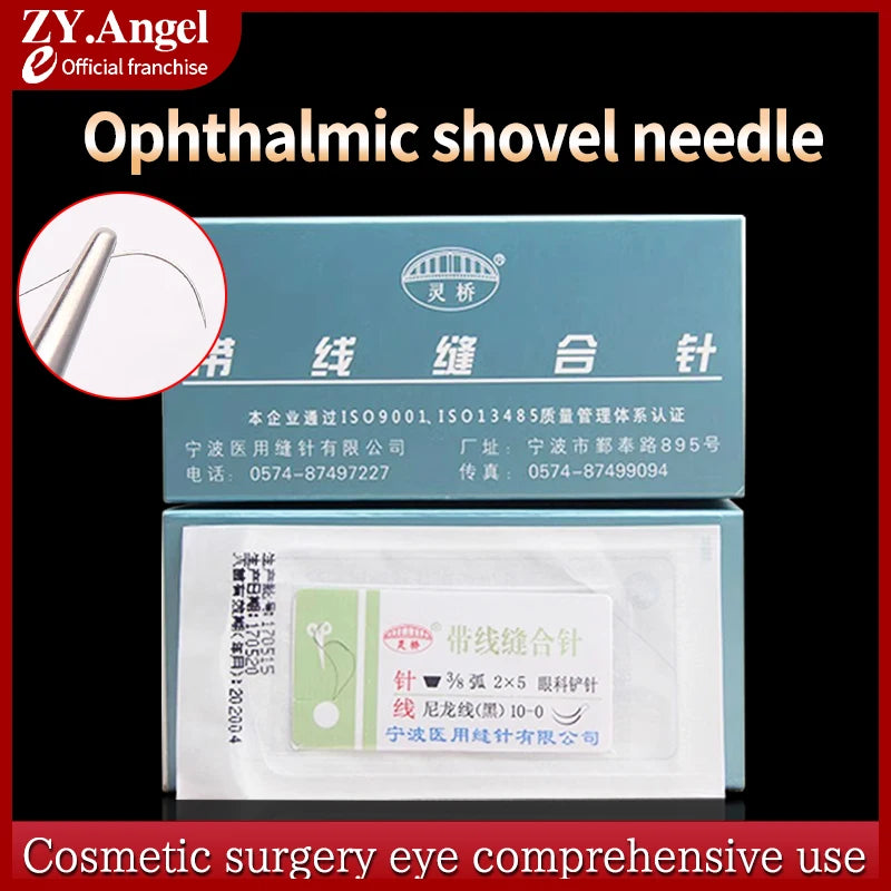 Medical Ophthalmic Suture Needle 10-0 Nylon Monofilament with Needle