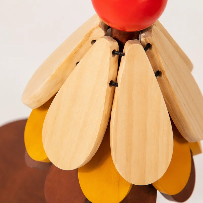 Tree-Shaped Heat Resistant Trivet for Hot Pots, Foldable Wooden Table Protector