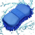 Microfiber Car Wash Glove - Chenille Foam Detailing Cleaning Sponge