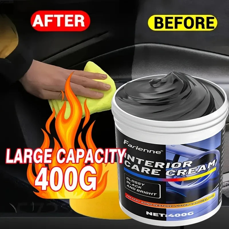 Heavy-Duty Car Plastic Renovator Wax - Scratch Repair & Protectant for Bumpers, Dashboards, Interiors