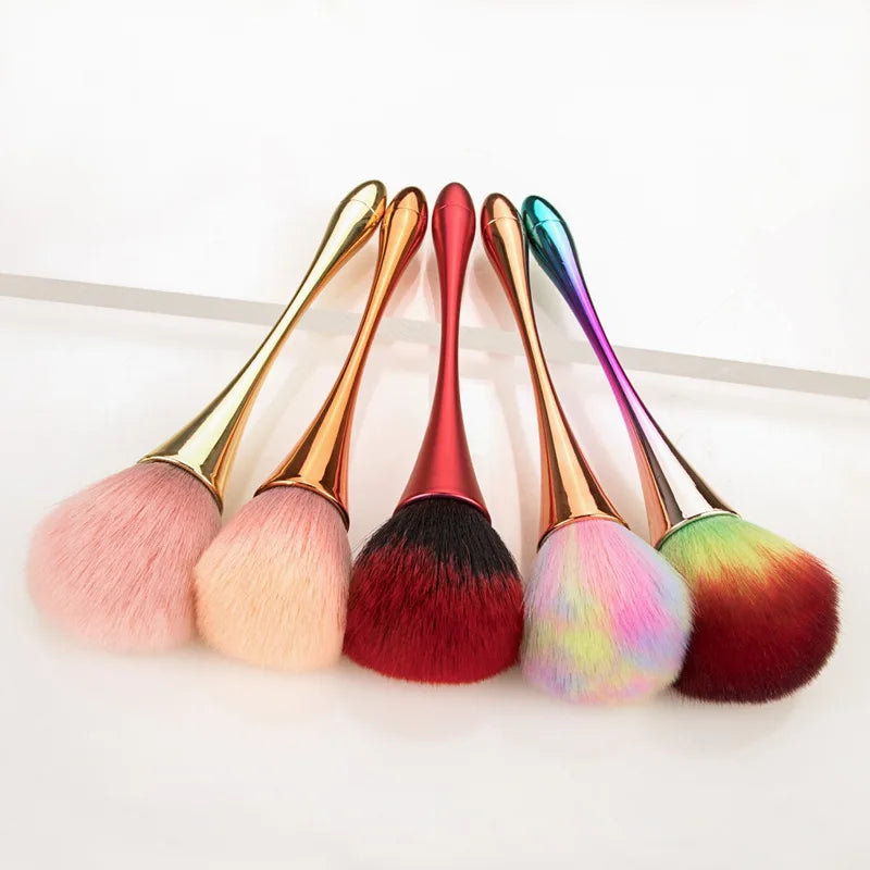 Professional Glitter Powder Nail Dust Cleaning Brush for Manicure & Makeup