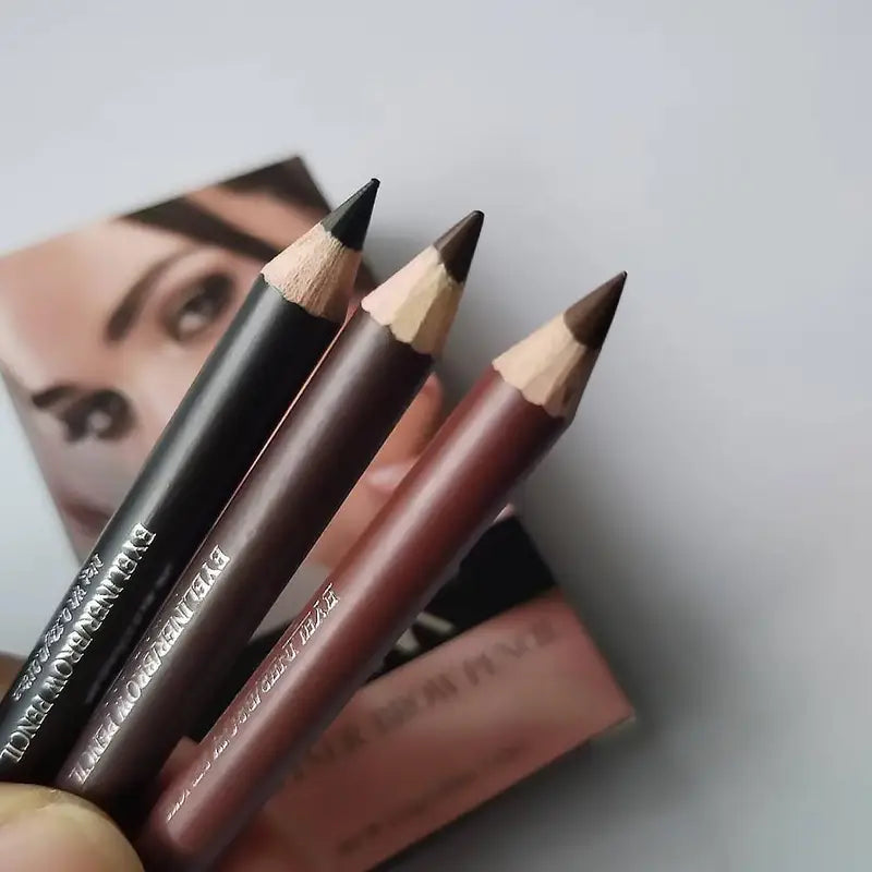 Multi-Function Waterproof Wooden Eyeliner & Eyebrow Pencil - Natural Look