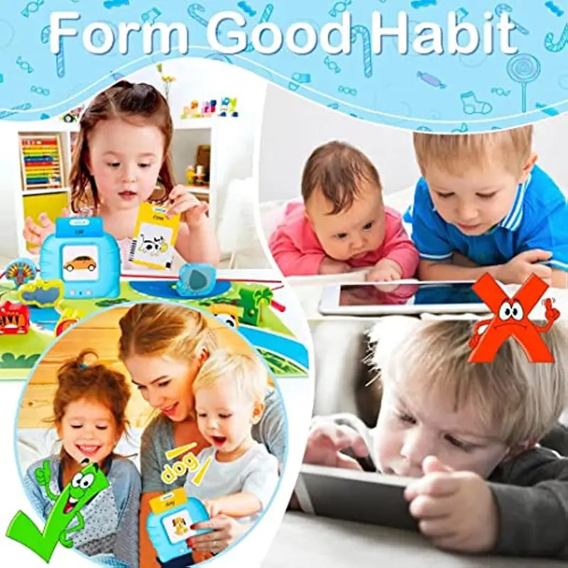 Talking Flash Cards Educational Toys for Preschool Kids - Interactive Learning Set