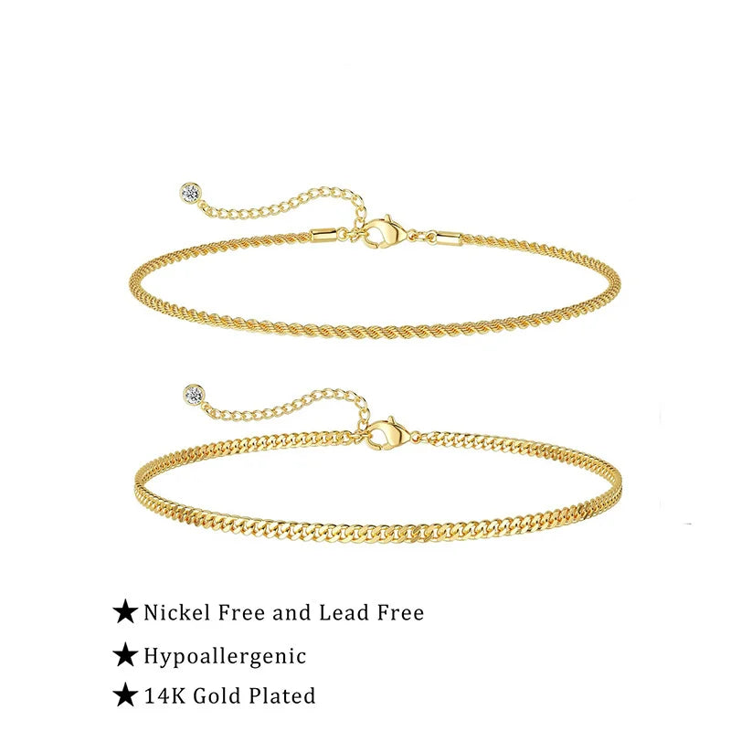 Stainless Steel Chain Bracelet Set for Men Waterproof Cuban Link Jewelry Gifts