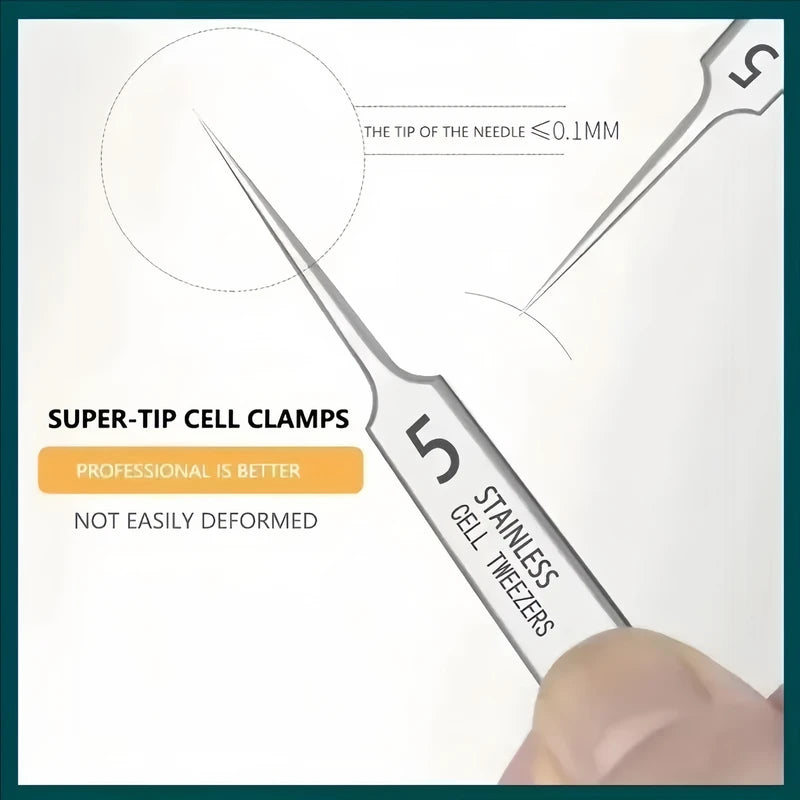 8-Piece Stainless Steel Acne Needle Tool Set for Blackhead Removal & Home Skin Care