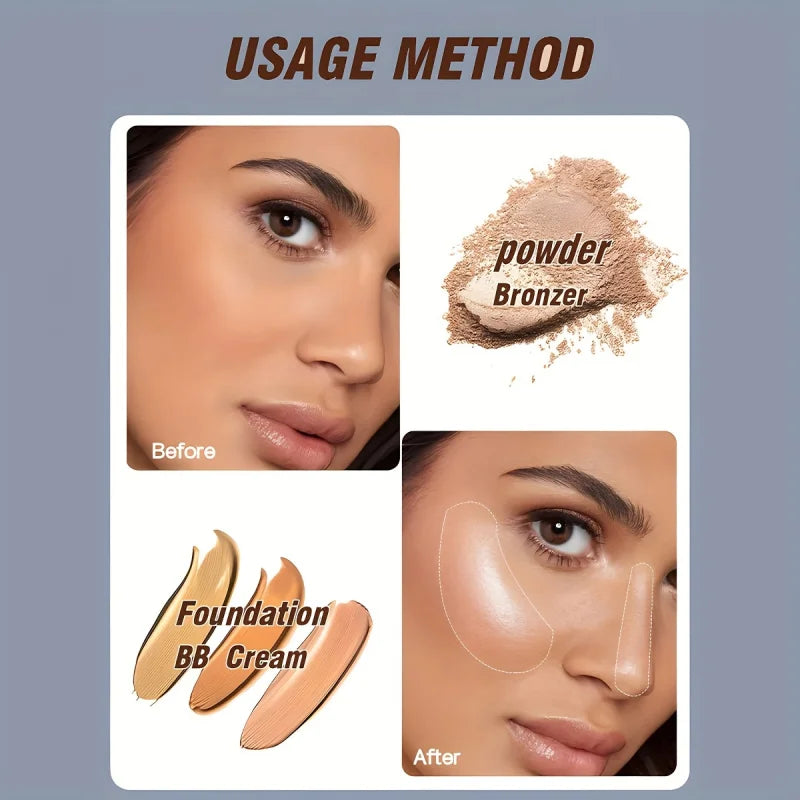Professional Flat Top Makeup Brush for Foundation, Blush & Contour